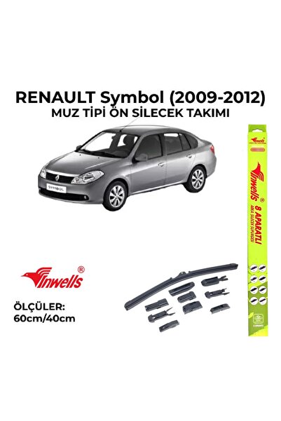 Inwells Renault Symbol (2009-2012) Ön Silecek Takımı 600x400mm (aparatlı) -