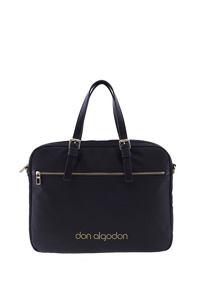 DON ALGODON Laptoptasche - Schwarz - Unifarben