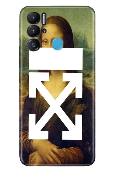 TECNO Pova Neo Case Silicone Patterned Illustrated Uv Cover Mona.Lisa Vintage