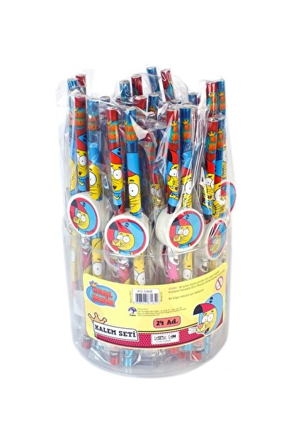 Dolphin Kral Şakir Kurşun Kalem Seti 2 Kalem + Silgi Ks-5968