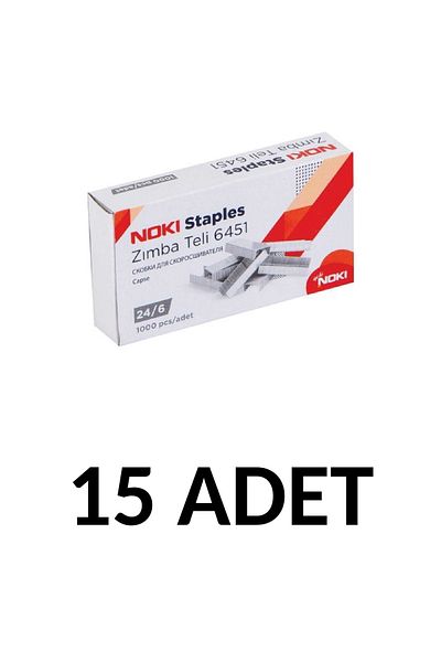 Noki 15 Pieces of Staples No:24/6 (cu) 1000 Liters