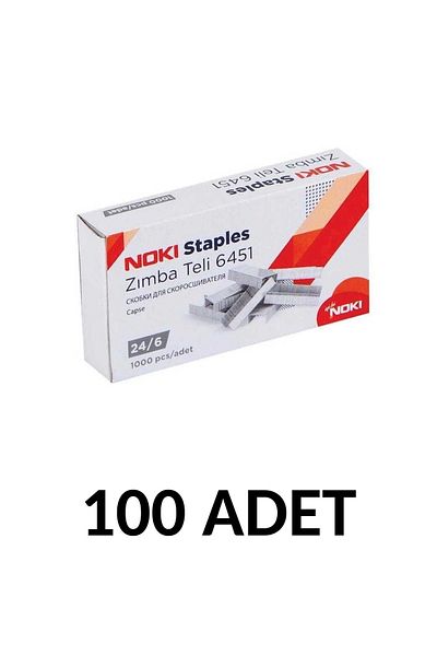 Noki 100 Pieces of Staples No:24/6 (cu) 1000 Liters