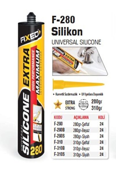 SGS F-280 Silikon 280gr Şeffaf (24ADET)