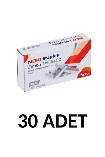 Noki 30 Pieces Small Size Staples No:10 (cu) 1000 Pieces