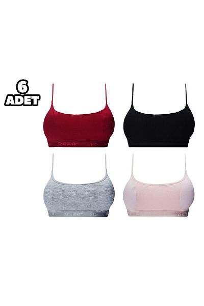 1demet Dondeza 5019 Rope Strap Ribbed Padded Bustier Set of 6
