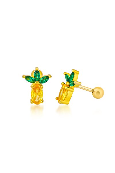 Marshmello Silver & Jewelry Ananas Gümüş Piercing