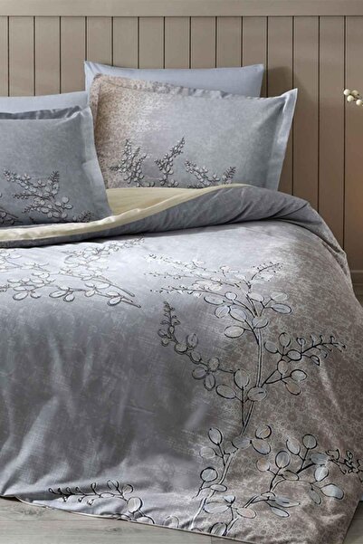 Özdilek Set cuvertură de pilota din satin Pastoral Brise Azul Double Blue