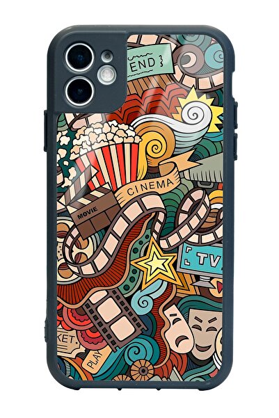 Spoyi Iphone 11 Retro Cinema Tasarımlı Glossy Telefon Kılıfı