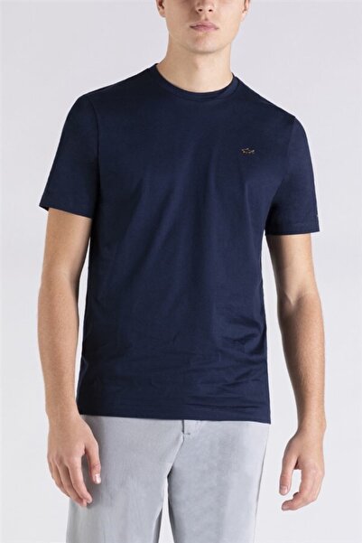 PAUL&SHARK Ανδρικό πλεκτό μπλουζάκι C.w. Βαμβάκι