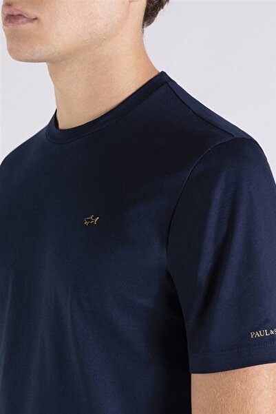 PAUL&SHARK Ανδρικό πλεκτό μπλουζάκι C.w. Βαμβάκι