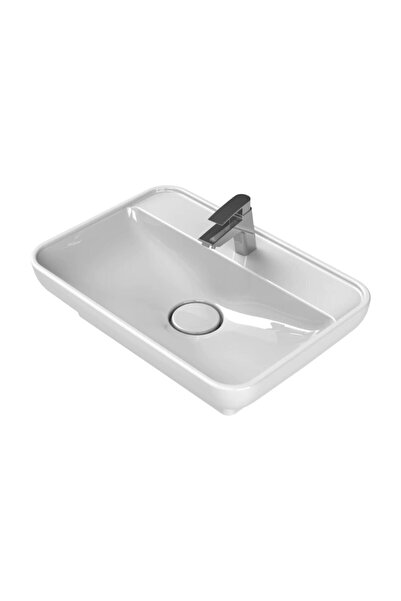 Turkuaz Cerastyle Lal Serisi Tezgah Üstü Lavabo 60x42 Cm