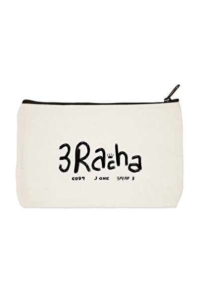 designedfy Чанта за грим, моливи, чанта от плат с щампа K-pop 3racha