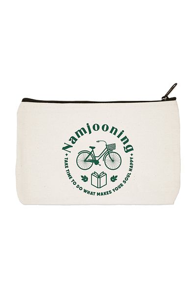 designedfy Clutch Bts Namjooning Printed υφασμάτινη τσάντα μακιγιάζ, θήκη για στυλό, τσάντα συμπλέκτη