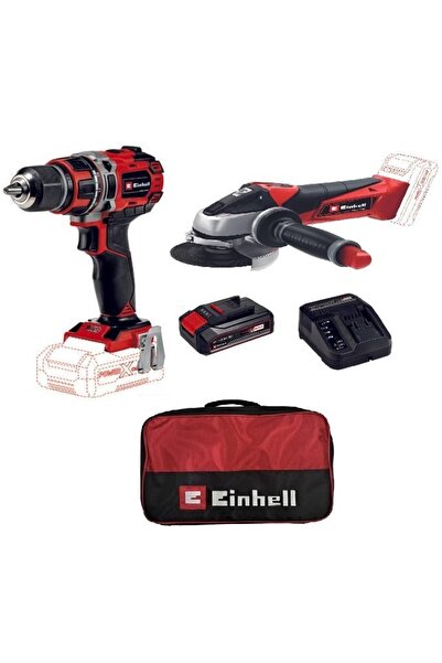 Einhell Eınhell Te-Cd 18/50 Lı Bl Solo+Tc-Ag 18/115 Lı Solo+Çnt+ 2,5 Ah Pxc Strt Kit