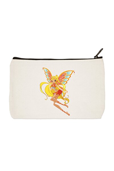 designedfy Чанта за грим Winx Stella с щампа от плат, калъф за моливи