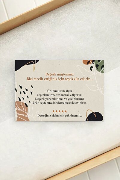 Dekorden بطاقة شكر الطلب - 100 قطعة