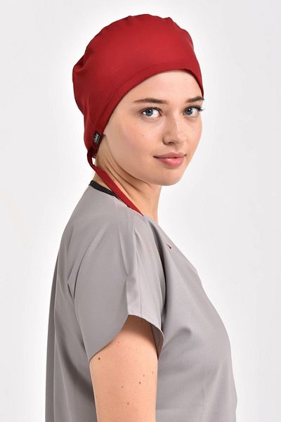 Owlet Medikal Red Lycra Surgical Cap