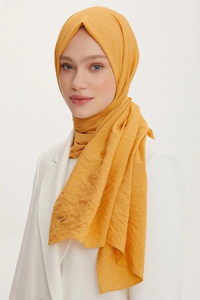 Armine Βαμβακερό ύφασμα κατά του ιδρώτα Jazz (JAZZ) Shawl Mustard
