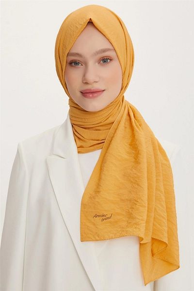 Armine Βαμβακερό ύφασμα κατά του ιδρώτα Jazz (JAZZ) Shawl Mustard