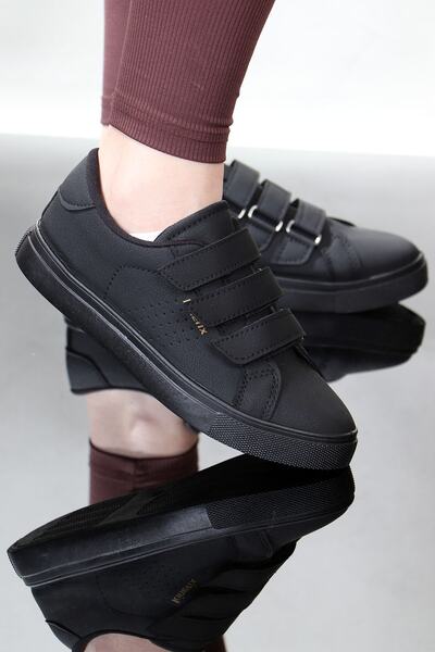 Kinetix Cliente Anatomik Tabanlı Cilt Cırtlı Unisex Sneaker Siyah