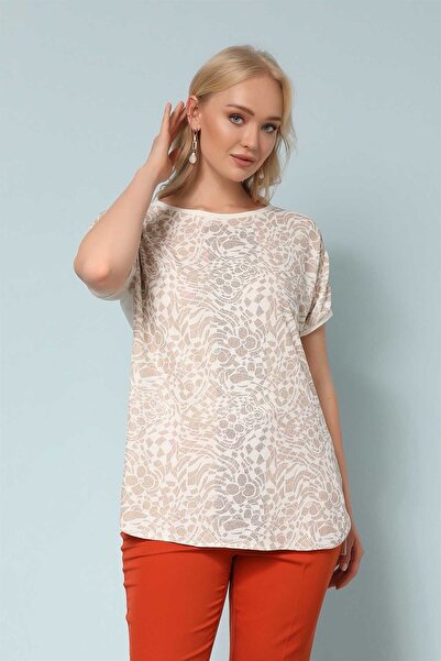 Two Mail Sa detaljima od tila Bluza Lan