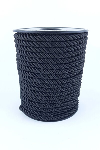FdayAksesuar Halat Ip Kordon Ip Siyah Halat Ip Ölçü 0,6 Mm 1 Metre – Örgü Ipi