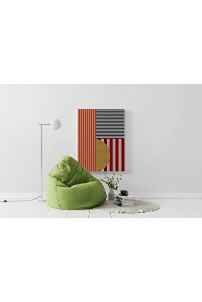 RUGSMODERN Kanvas Tablo 1107 Geometrik Avrupa Stili Çok Renkli 119