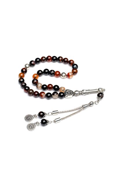 enderun مسبحة من حجر العقيق الطبيعي هدية قابلة للتجميع