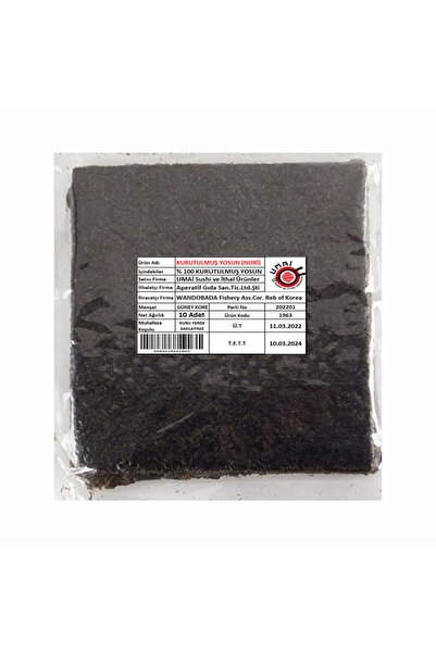 ODORİ Kurutulmus Yosun 10 Yaprak