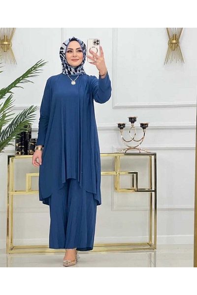 MODAMÜNASİP Γυναικείο New Trend Παντελόνι Sandy Πλισέ
