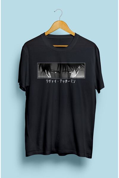 ZOKAWEAR Tricou cu imprimeu Atack On Titan Levi Ackerman Anime Design