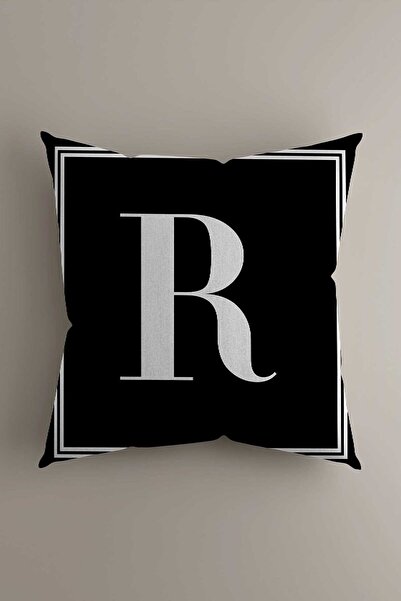 LadiesHome Подушка з літерою - Літера R - 43x43 см
