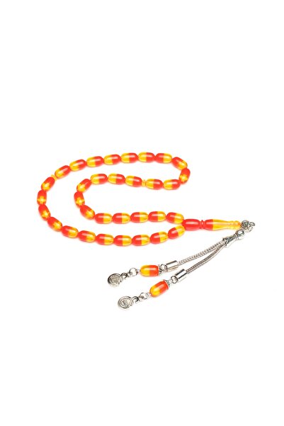 enderun هدية مسبحة من زجاج الطائرة مع شعار مسبحة باللون الأصفر والأحمر