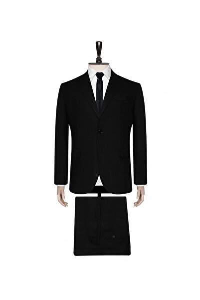 SÜVARİ Normal Bel Regular Fit Siyah Erkek Takım Elbise Tk1000400326