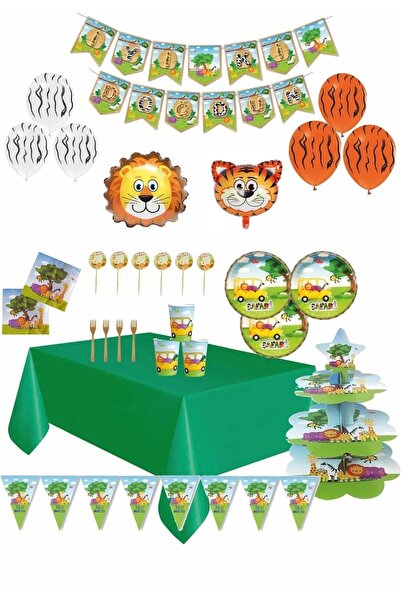 DÜVENCİ TİCARET Safari Doğum Günü Parti Seti