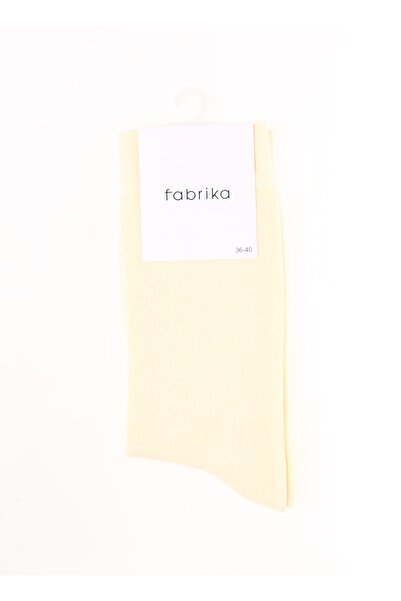 Fabrika Ekru Kadın Soket Çorap Fab-ns-38