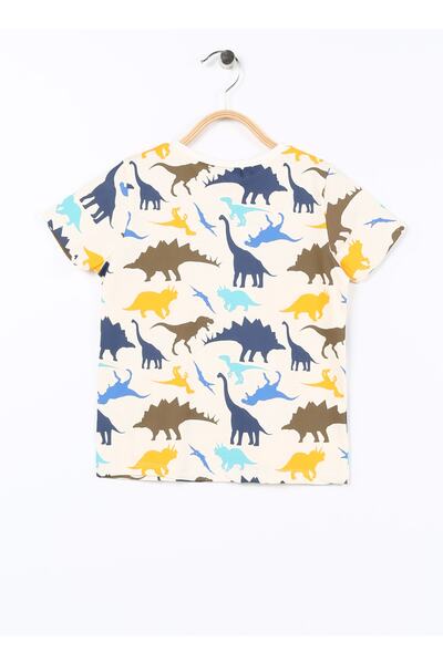 Koton Baskılı Bej Bebek T-shirt 3smb10019tk