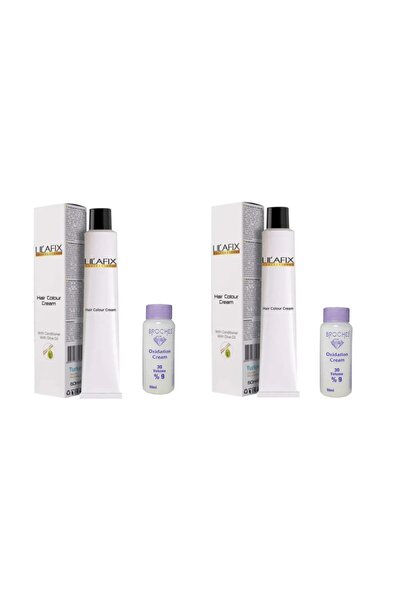 Lilafix Saç Boyası 8/00 Yoğun Açık Kumral & Broches 30 Volume %9 Oksidan 2'li...