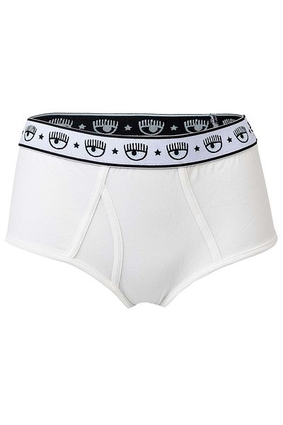 CHIARA FERRAGNI Damen Slip 2er Pack - Slips, Cotton Stretch, Logobund, uni