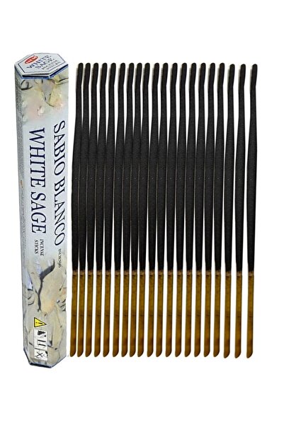 ENJOY SHOP White Sage Adaçayı Kokulu Çubuk Tütsü 20 Adet / 20 Pieces