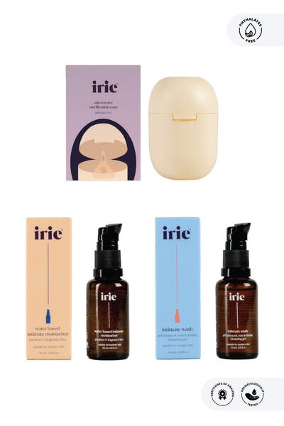 irie Adet Kabı Temizleme Jeli Ph Dostu Intim Nemlendirme Su Bazlı Mikrodalga Sterilizasyon Kabı