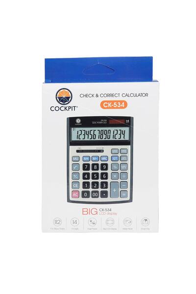 Casio Ck-534 Masaüstü Hesap Makinesi 14 Haneli