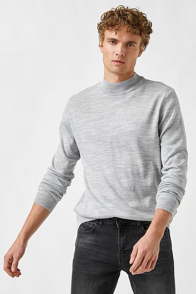 Koton Men's Gray Sweater 2KAM92007LT