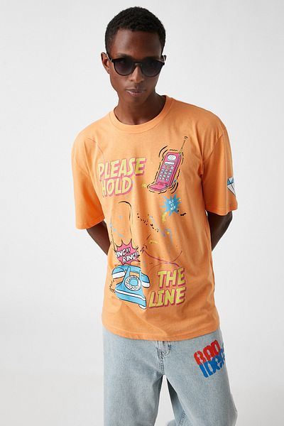 Koton Phone Printed Oversize T-Shirt