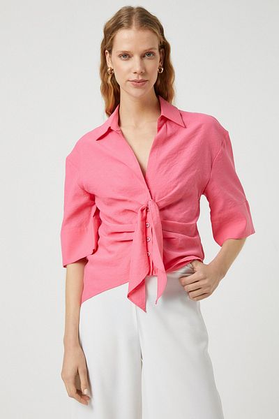 Koton Women's Pink Shirt 2SAK60267UW