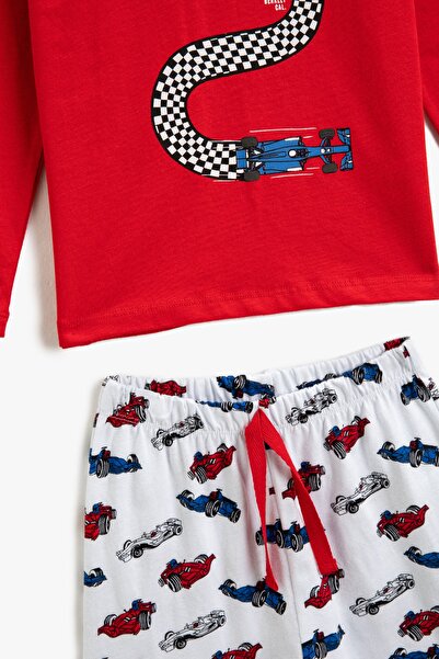 Koton Rotes Pyjama-Set für Jungen 3WKB20040TK