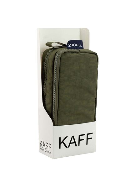 KAFF 01105 Crinkle Fabric Πλένεται Θήκη για στυλό με διπλή θήκη Θήκη για στυλό - Χακί