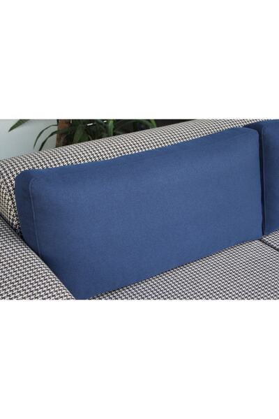 AYPETEKS Laciver Keten Kutu Model Koltuk Sırt Kırlenti / Kanepe Minderi / Sır...