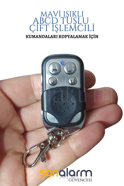 sarıalarm وحدة تحكم ذكية بمفتاح ABCD مع معالج مزدوج باللون الأزرق