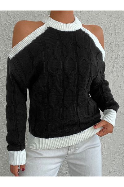 AQE FASHION Gâtul rotund Gâtul rotund Umăr Decoltat Culoare Detaliat Păr scurt tăiat împletit Potrivire confortabilă Textură flexibilă